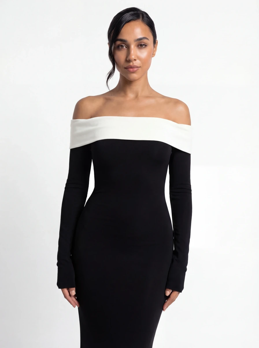 فستان أوف شولدر إليجانت