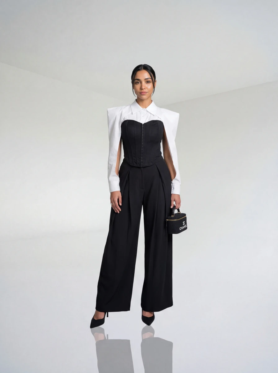 كورسيه أسود كلاسيك