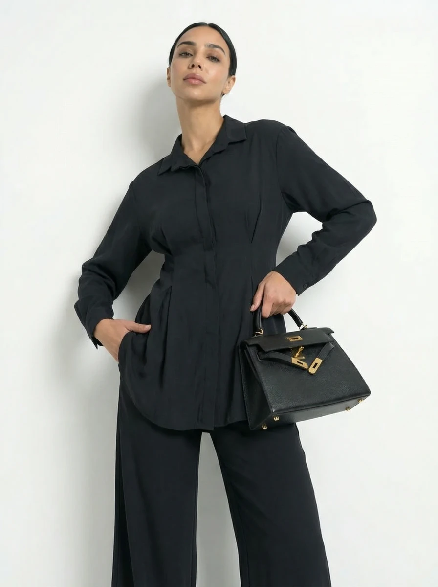 طقم بلازو اسود