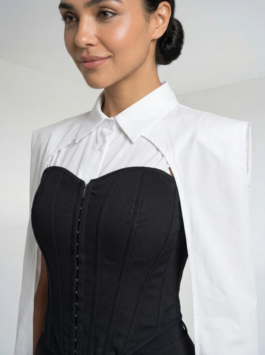 بنطال قماش واسع