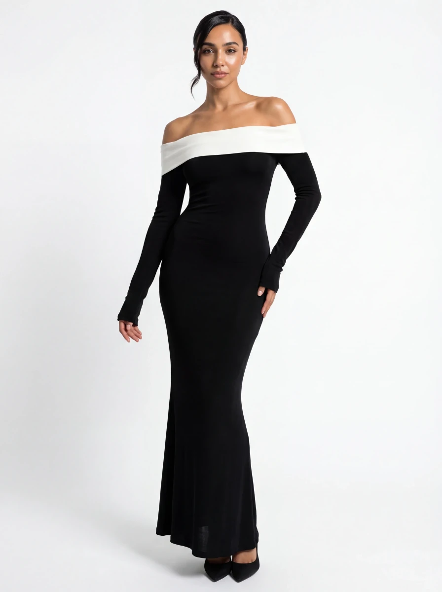 فستان أوف شولدر إليجانت