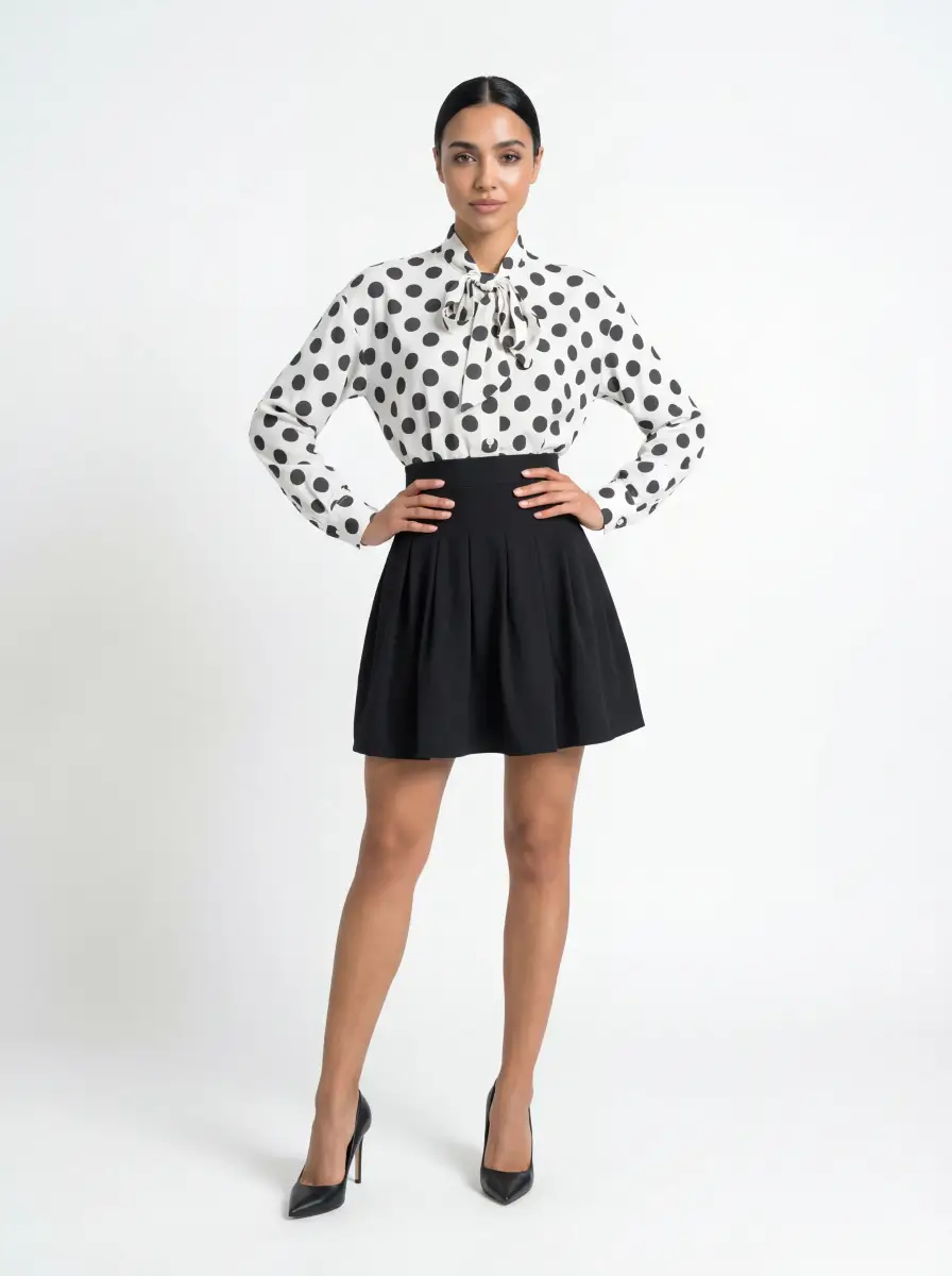 قميص وايت بولكا