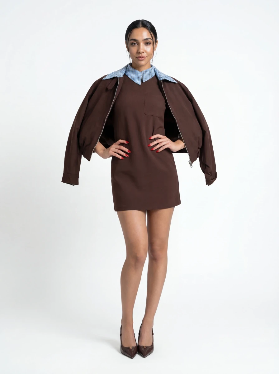 فستان موكا كولار